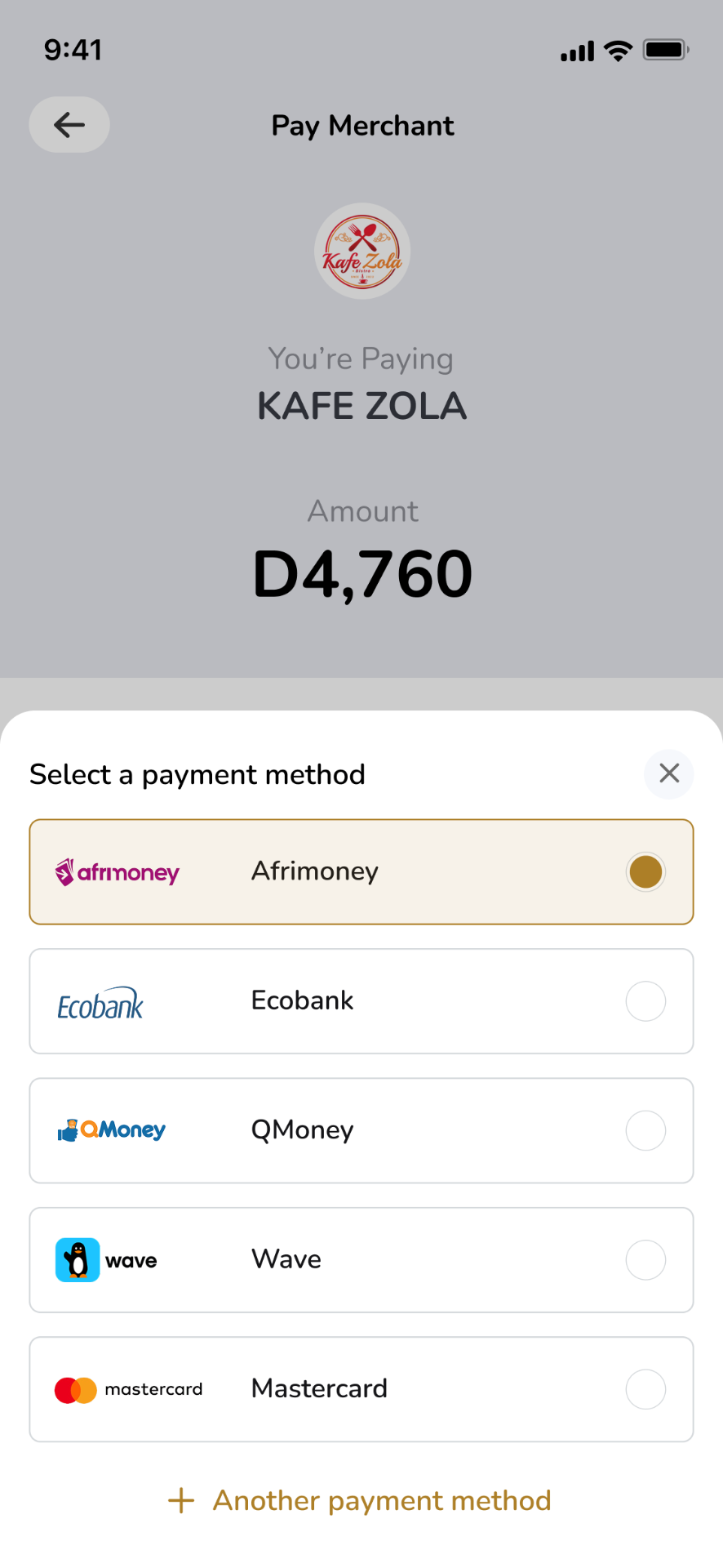 Buy Food screenshot