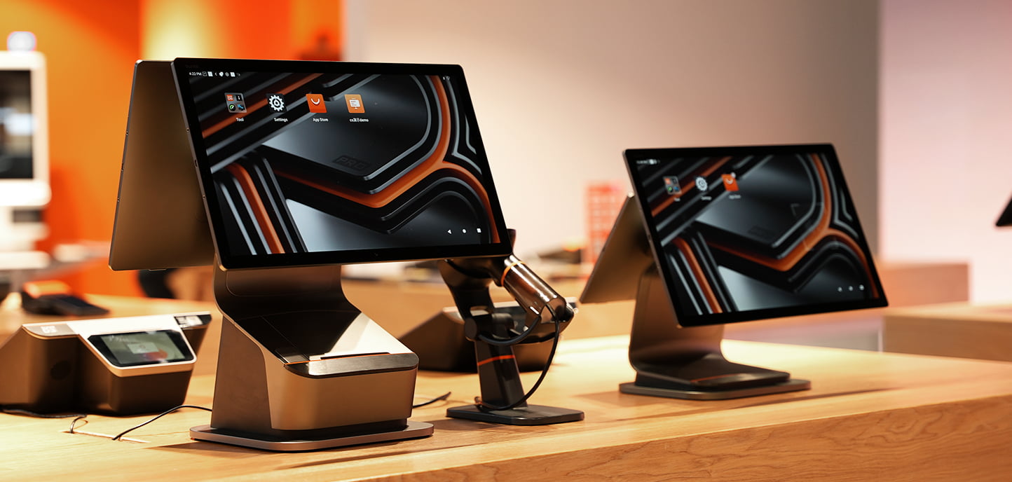 Secure POS hardware in a store