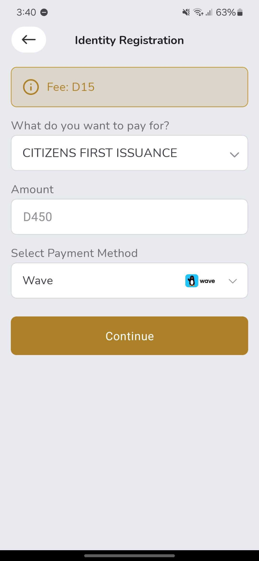 National ID Card - Step 2: Pick Your ID Service