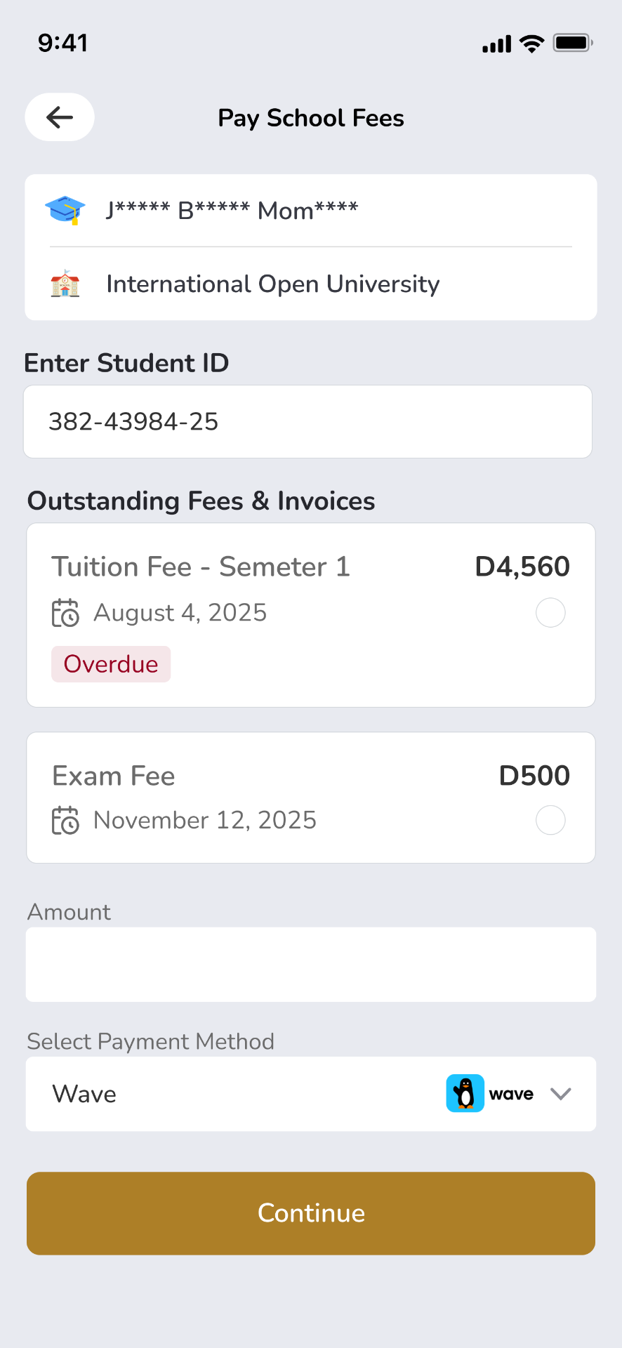 School Fees screenshot